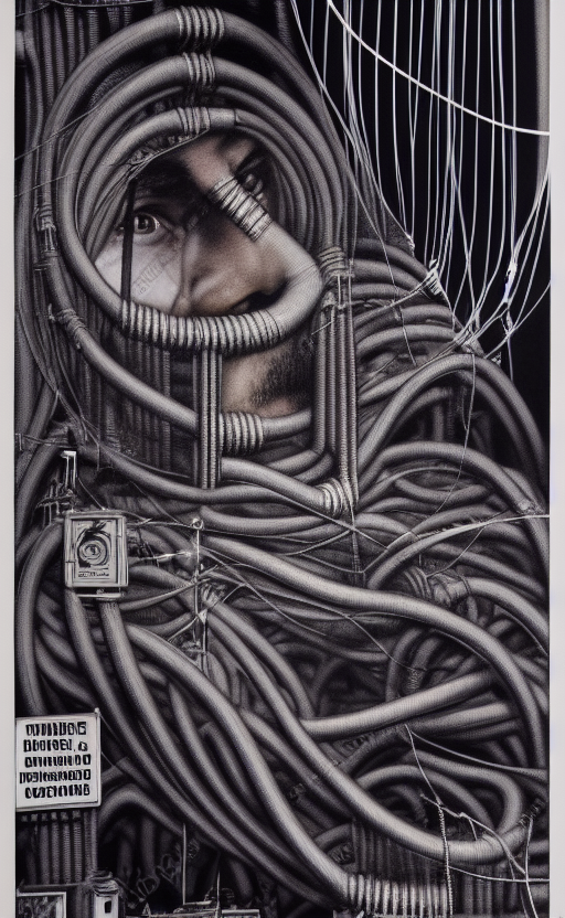 00345-3163320302-A businessman entangled in wires and pipes, a movie poster by hr giger.png