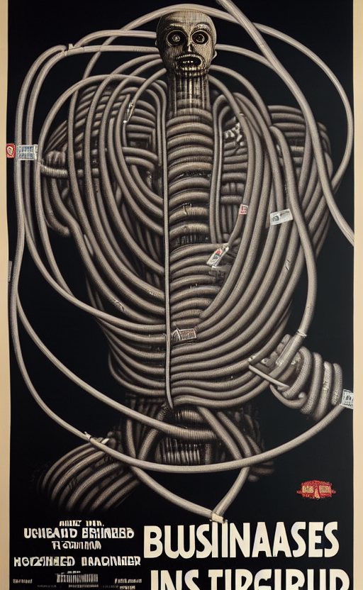00351-2684876202-A businessman entangled in wires and pipes, a movie poster by hr giger.png
