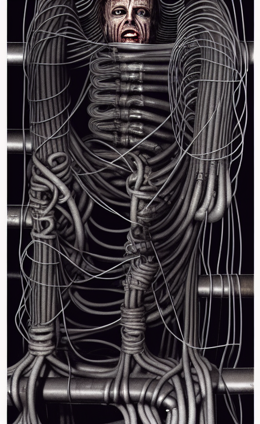00361-934181896-A businessman entangled in wires and pipes, a movie poster by hr giger.png
