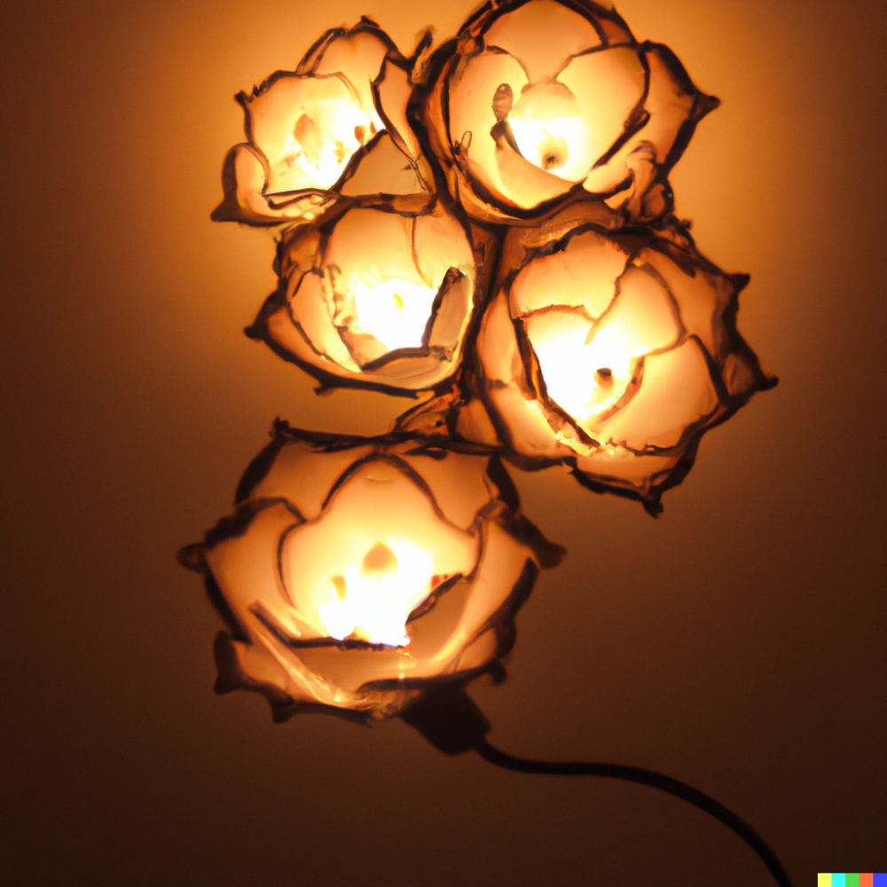 DALL·E 2022-08-18 07.05.56 - a light bulb shaped like roses, photograph.png