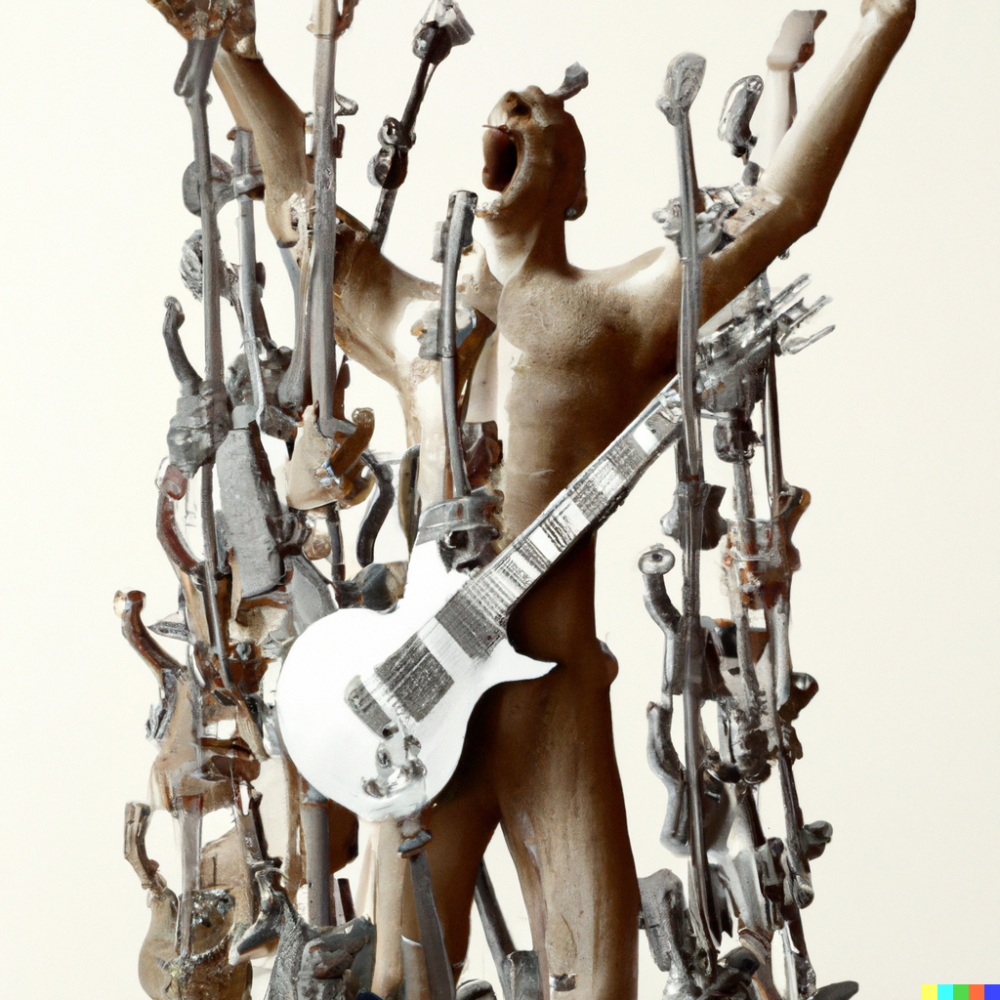DALL·E 2022-08-26 09.45.22 - a statue of a man shouting built from ibanez electric guitars, di...png