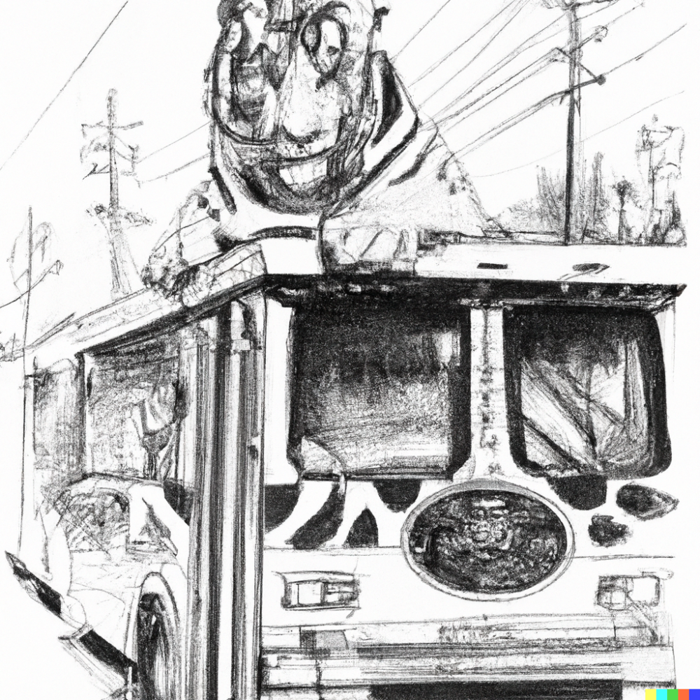 DALL·E 2022-08-26 09.48.02 - a pencil sketch of a tiger riding on top of a streetcar in hollyw...png