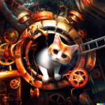 DALL·E 2022-08-17 05.26.03 - an orange and white cat inside a mechanical clockwork vault, digi...png