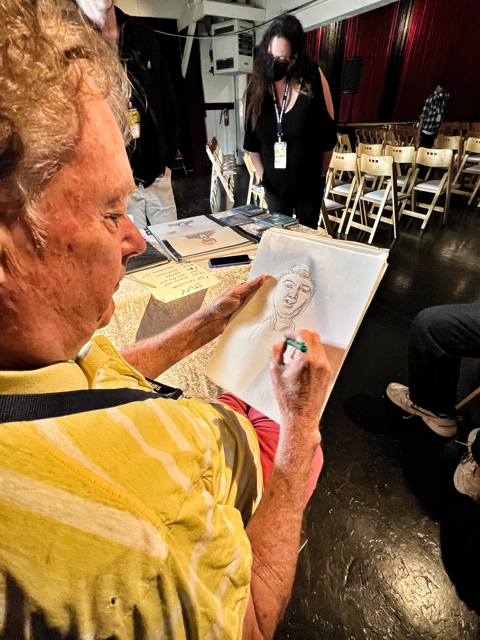 Bill Plympton at the Mendocino Film Festival.