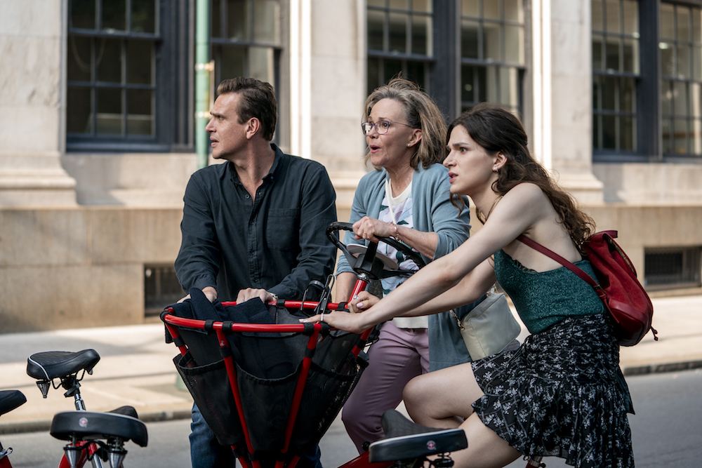 Jason Segel as Peter, Sally Field as Janice, Eve Lindley as Simone - Dispatches from Elsewhere _ Season 1 - Photo Credit: Jessica Kourkounis/AMC