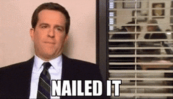 nailed it the office GIF