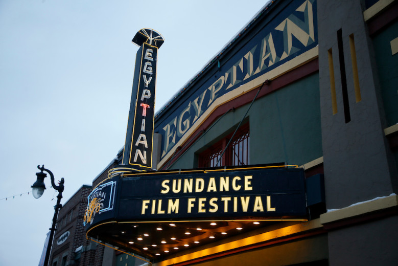 The marquee of The Egyptian Theatre on Main Street during the Sundance Film Festival, in Park City, Utah2018 Sundance Film Festival - Egyptian Theatre, Park City, USA - 22 Jan 2018