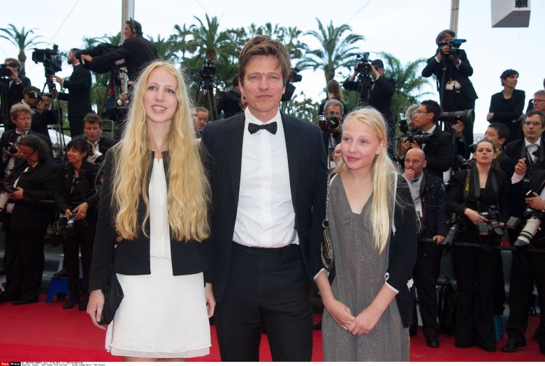 Jury's President, Thomas Vinterberg and his daughters attend the screening of  Inside Llewyn Davis  directed by Ethan & Joel Coen at the Palais of Festivals during the 66th Annual Cannes Film Festival in Cannes, FRANCE-19/05/13. /PDN_1065.NIV/Credit:PDN/VILLARD/SIPA/1305192232