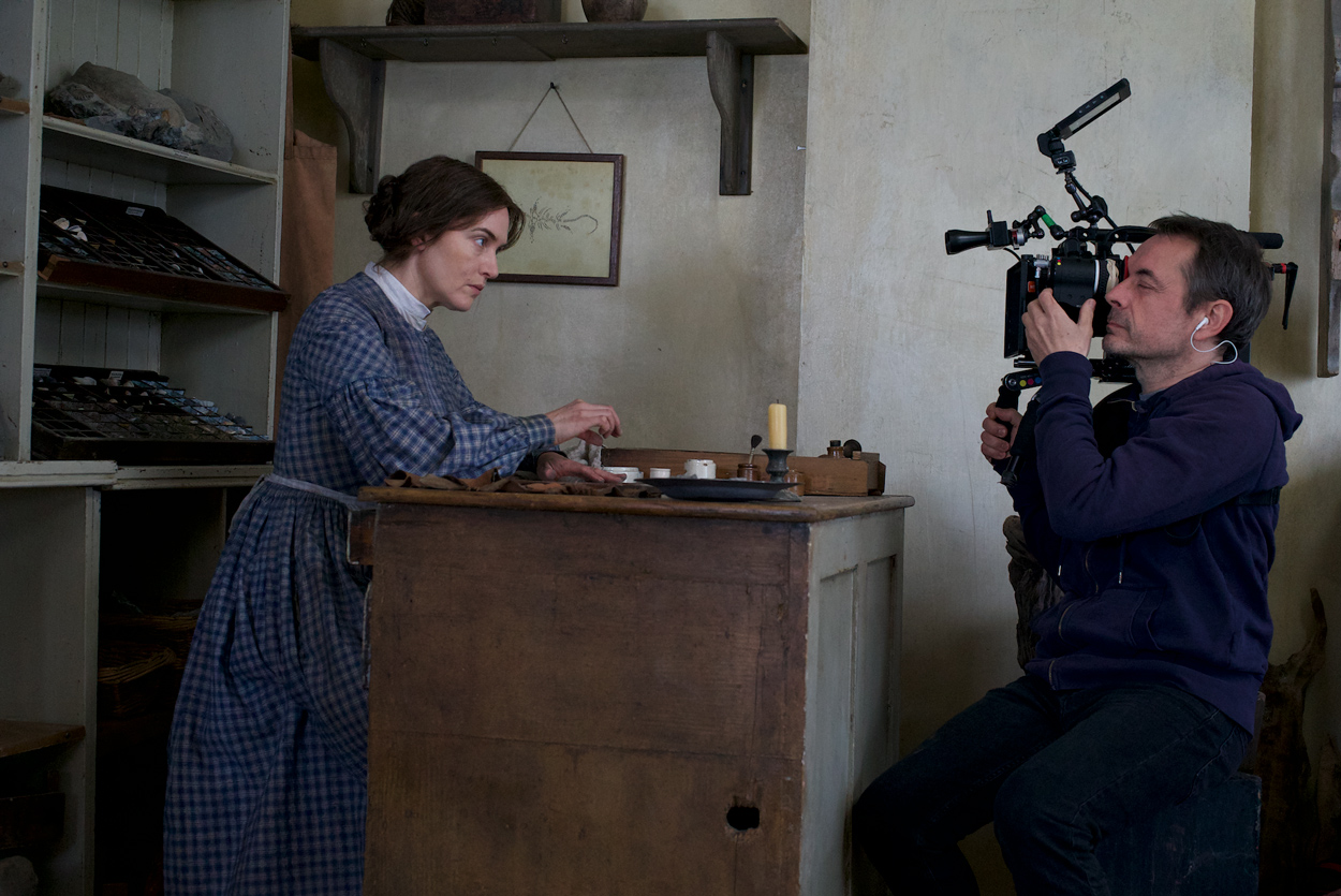 Ammonite DP Stéphane Fontaine with actress Kate Winslet