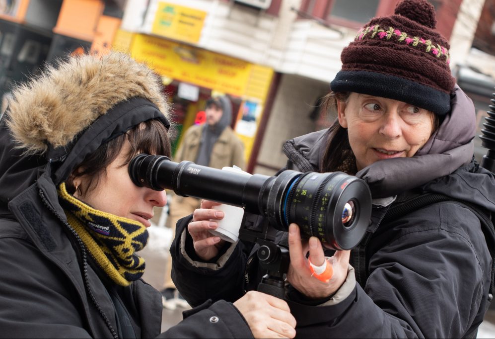 “Never Rarely Sometimes Always Cinematographer Hélène Louvart (with Director Eliza Hittman on the left)