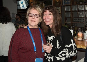 Kate Amend and Diane Weyermann attend as Participant Media celebrates documentary films and honors Diane Weyermann at Sundance Film Festival in Park City, UT on Friday, January 19, 2018. (Photo: ABImages) via AP Images