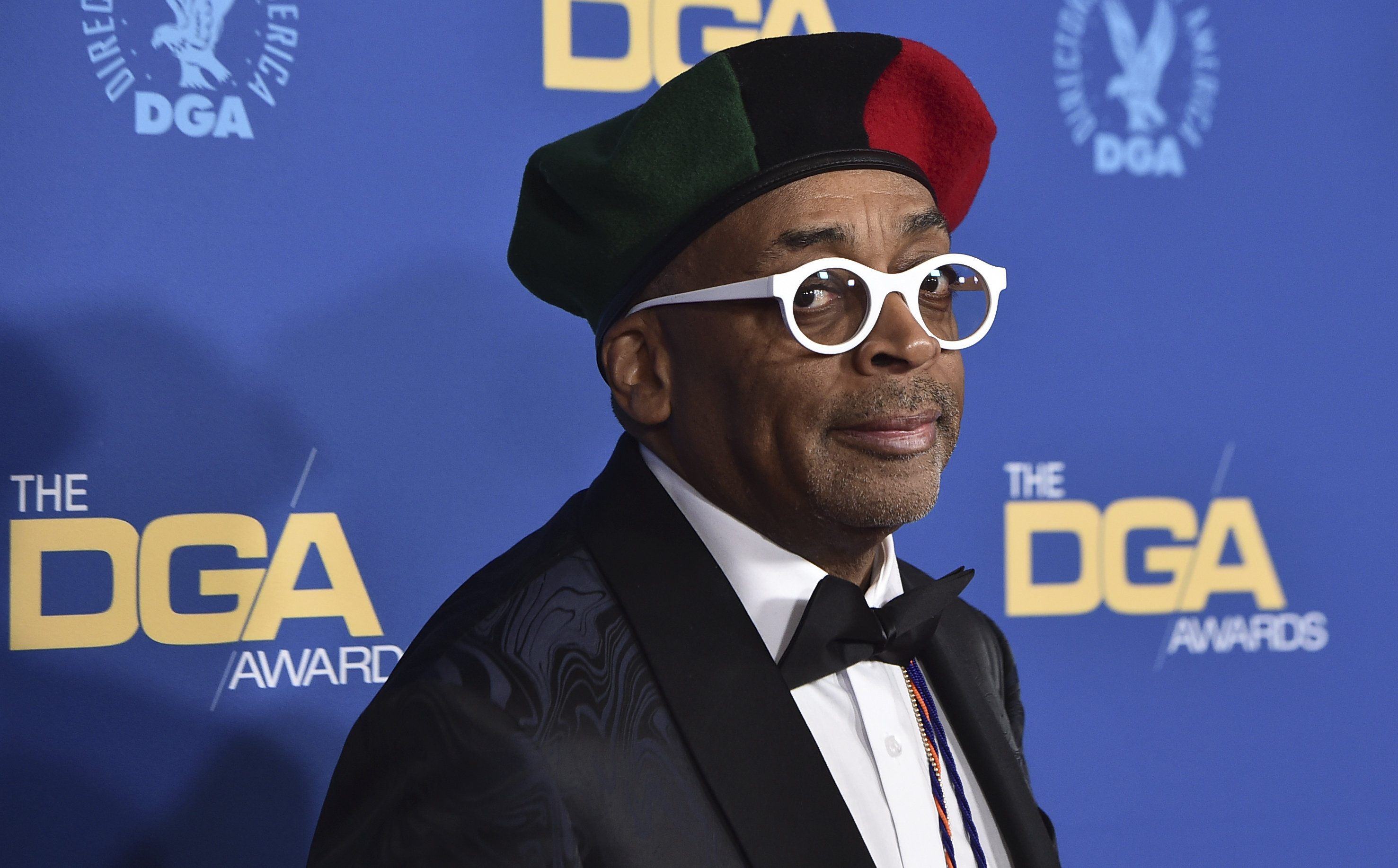 Spike Lee arrives at the 74th annual Directors Guild of America Awards, Saturday, March 12, 2022, at The Beverly Hilton in Beverly Hills, Calif. (Photo by Jordan Strauss/Invision/AP)