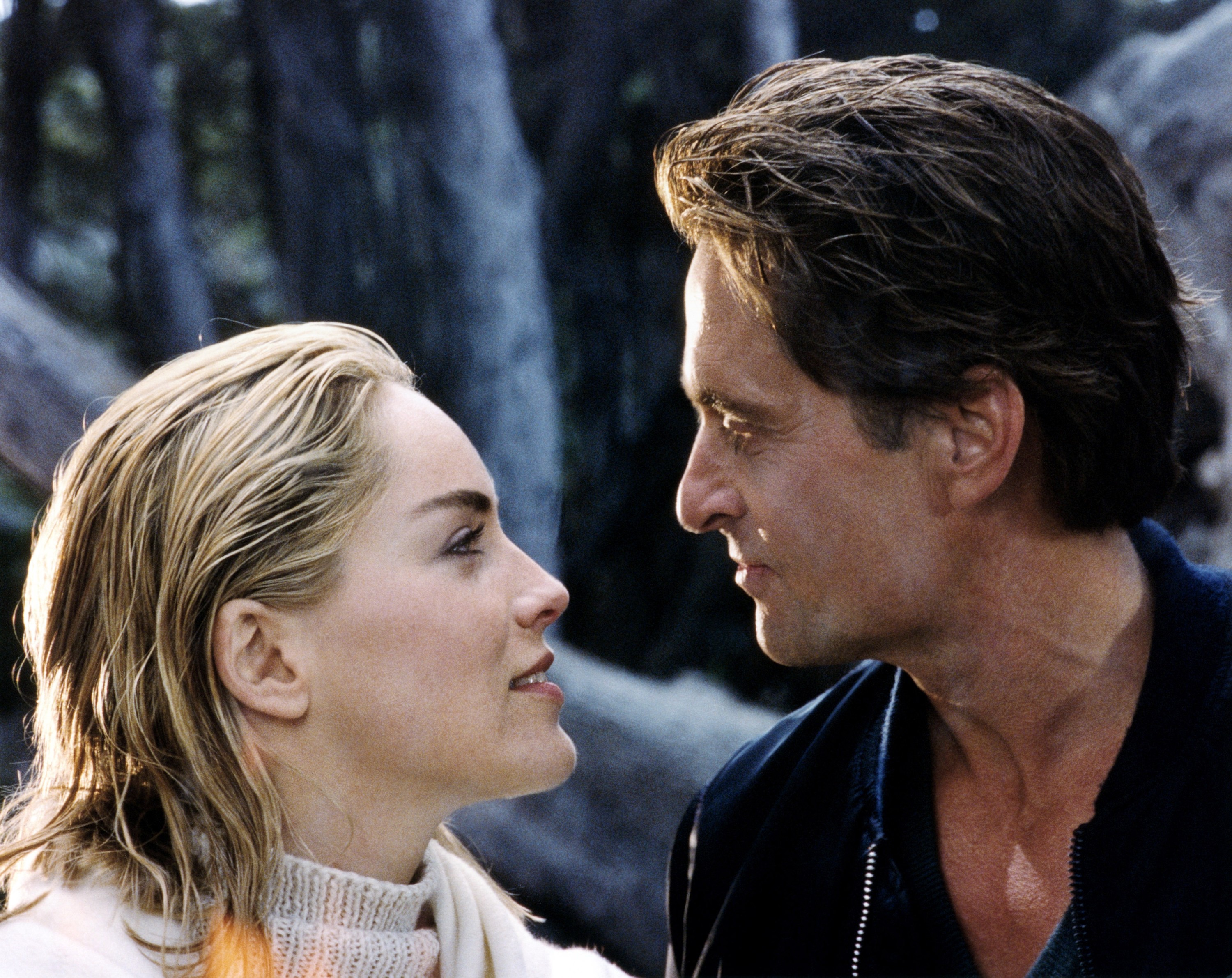 BASIC INSTINCT, from left, Sharon Stone, Michael Douglas, 1992. ©TriStar/courtesy Everett Collection