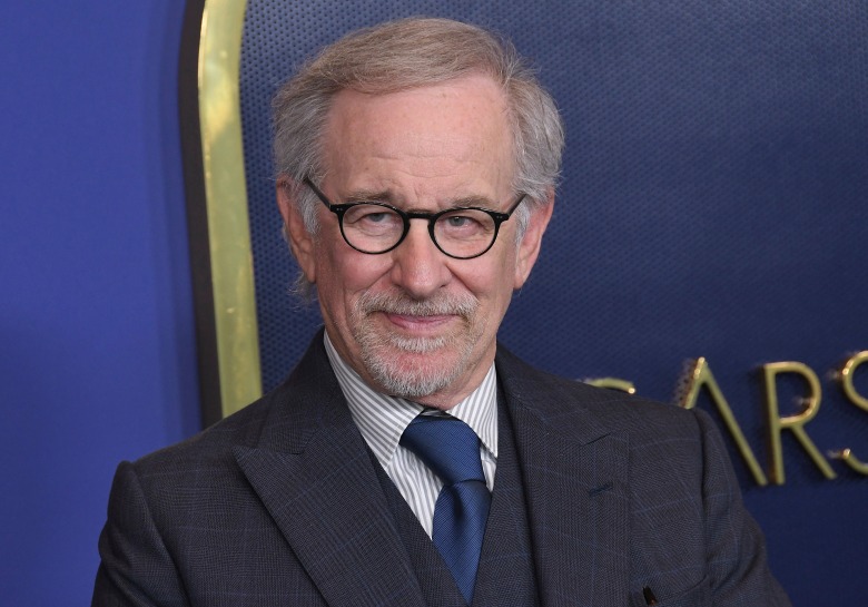 Steven Spielberg arrives at the 94th Annual Oscars Nominees Luncheon held at the Fairmont Century Plaza in Los Angeles, CA on Monday, March 7, 2022. (Photo By Sthanlee B. Mirador/Sipa USA)(Sipa via AP Images)