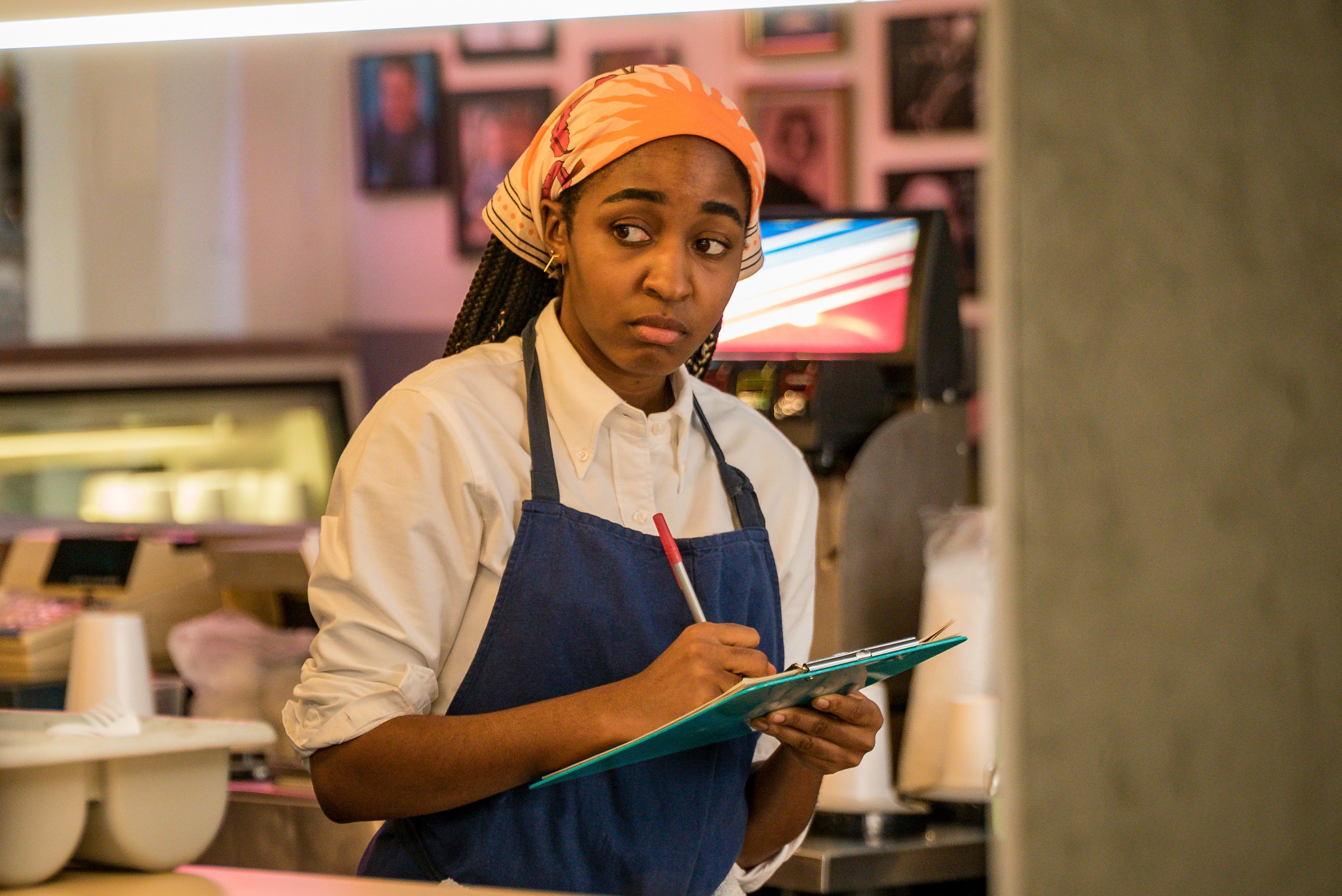 FX's THE BEAR Ceres (Airs Thursday, June 23) Pictured: Ayo Edebiri as Sydney Adamu. CR: Matt Dinerstein/FX