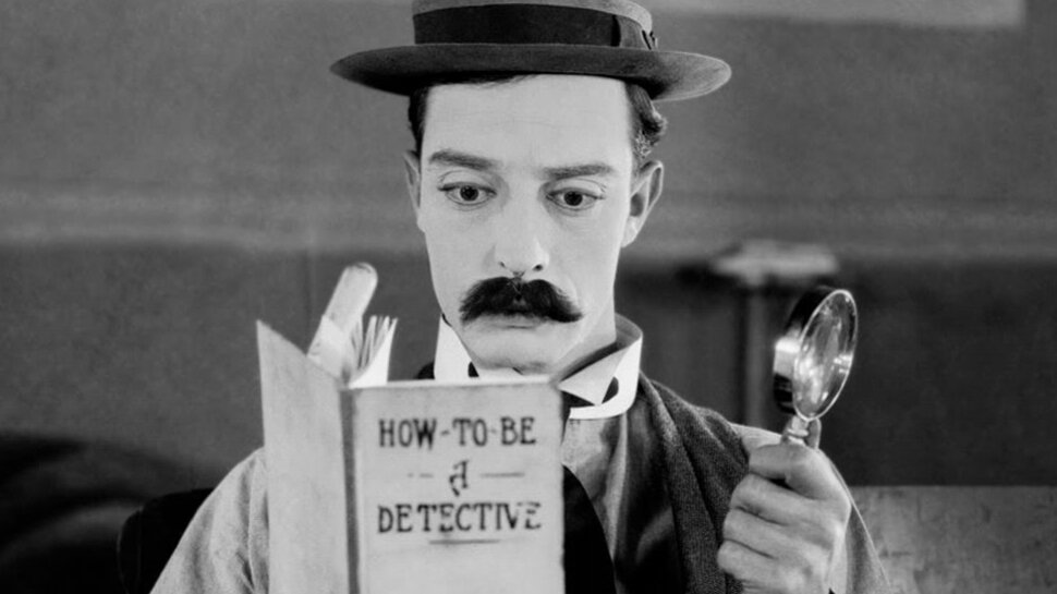 Buster Keaton in Sherlock Jr.