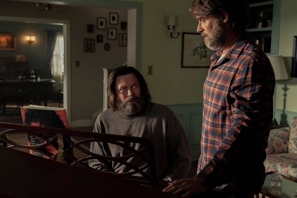 Nick Offerman and Murray Bartlett in The Last of Us