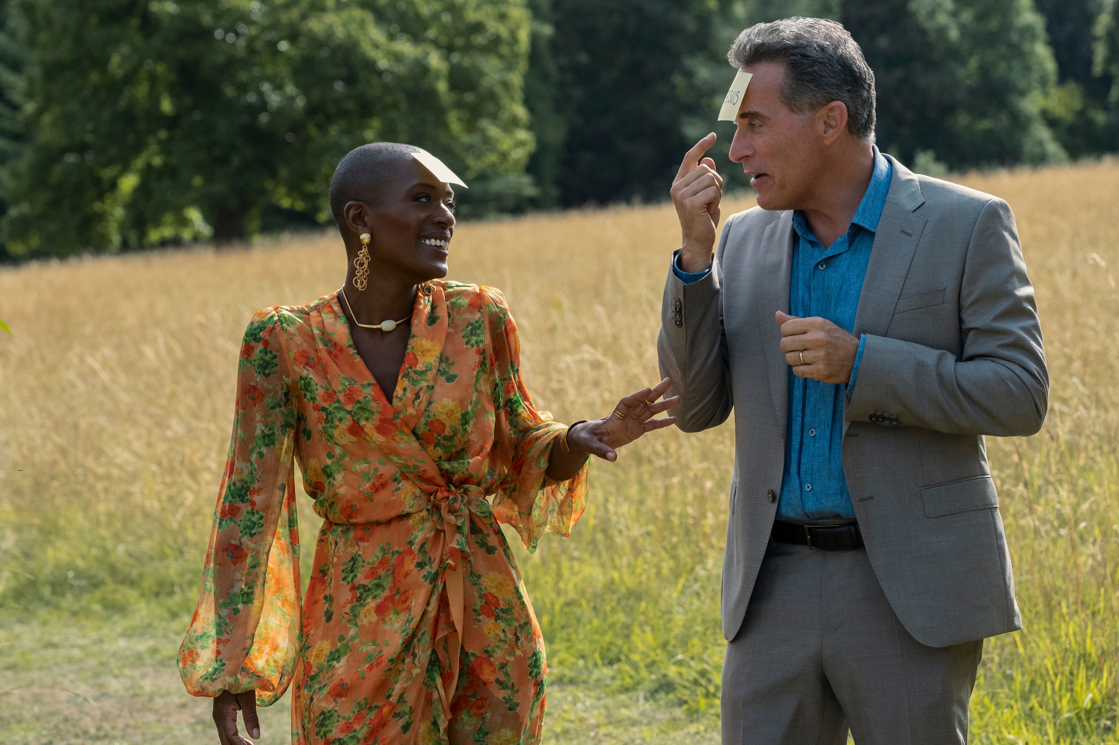 The Diplomat. (L to R) T’Nia Miller as Cecilia, Rufus Sewell as Hal Wyler in episode 105 of The Diplomat. Cr. Alex Bailey/Netflix © 2023
