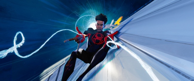 Spider-Man/Miles Morales (Shameik Moore) in Columbia Pictures and Sony Pictures Animations’  SPIDER-MAN™: ACROSS THE SPIDER-VERSE.