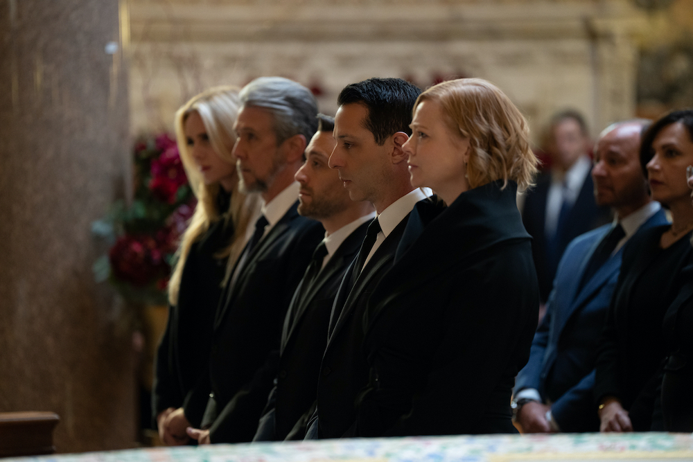 Succession Season 4 Episode 9 cast Logan funeral